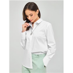 Блузка белая с длинным рукавом