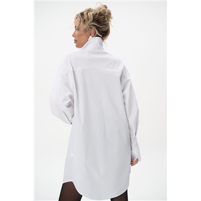 Платье – рубашка Пэрис (белый)