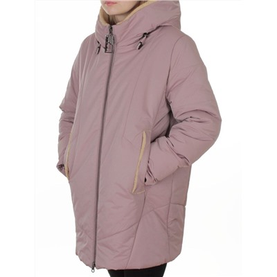 M-9085 PINK POWDER Куртка зимняя женская (верблюжья шерсть, 120 гр. холлофайбер)