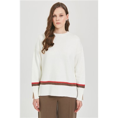 Джемпер вязаный с длинными рукавами