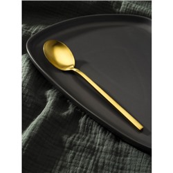 Ложка столовая Magistro «Оску стандарт», длина 19.5 см, нержавеющая сталь, золотистая