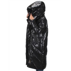 22-185 BLACK Пальто зимнее женское (200 гр. холлофайбер)