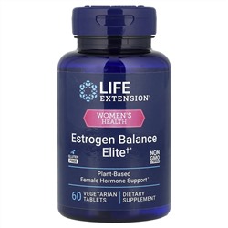 Life Extension, Women's Health, Estrogen Balance Elite, 60 вегетарианских таблеток