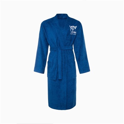 Халат махровый мужской «Этель. Глава семьи», размер 56-58, синий
