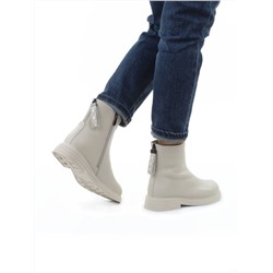 01-XKL21-225R LT. BEIGE Ботинки демисезонные женские (натуральная кожа, байка)