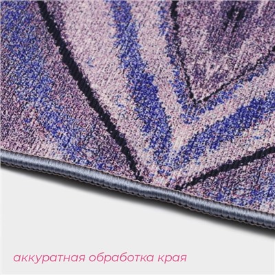 Коврики для ванной и туалета Доляна «Отражение», 2 шт., 50×80 см, 50×40 см