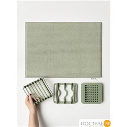 DOME ГРЕВЕ зел. Коврик с подставкой для посуды 40х50 см, 1 пр.