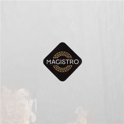 Бокалы для Magistro «Дарио», 500 мл, 10×25 см, набор 6 шт., стекло, золотые