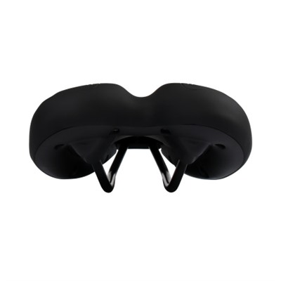 Седло велосипедное детское COMIRON KARKUSHA N901P 240x145, Технологии: ED, Верх: PU принтованный, Цвет: Чёрный+Розовый /уп 40/