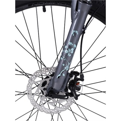Велосипед 26" рама 17" 21sp COMIRON SAKURA голубой дымный