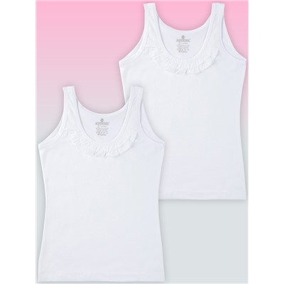 4232-01 Майка для девочки белая (BAYKAR)