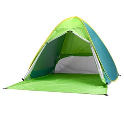 Палатка пляжная самораскрывающаяся с шторками 140х165х115 см /SHPLA-235 /уп 10/190Т