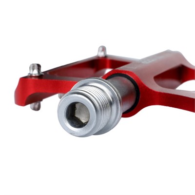 Педаль для MTB эксперт MIXIEER ERMAK, фрезерованный CNC алюминий 6061, CR-MO ось 1DU+1 SEALED BEARING . ANODIZED RED, 1 пара в индивид. коробке /уп 30