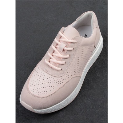 03-YH316-2 PINK Кроссовки женские (натуральная кожа)
