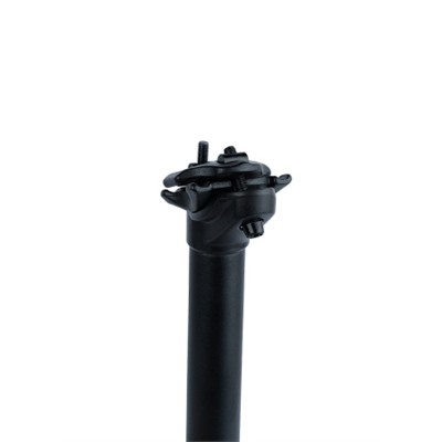Подседельный штырь алюминиевый анодированный 450 mm-28,6mm, с зажимом, матовый чёрный./уп 30/