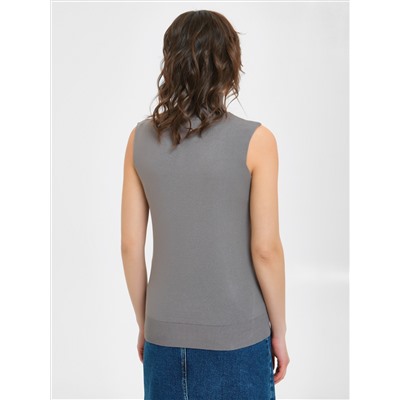 Водолазка тёмно-серая без рукавов