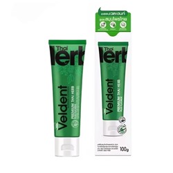 Отбеливающая зубная паста Veldent Premium Thai Herb на основе тайских трав от зубного налёта от кофе и чая 100 гр