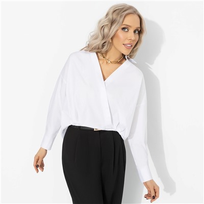 Рубашка хлопковая, На моих условиях (белая)