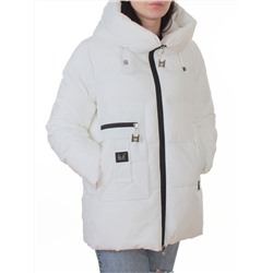 M-M07 WHITE Куртка зимняя женская (150 гр. холлофайбер)