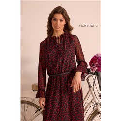 NiV NiV fashion 924/1 чёрный_в_красный_горошек, Платье