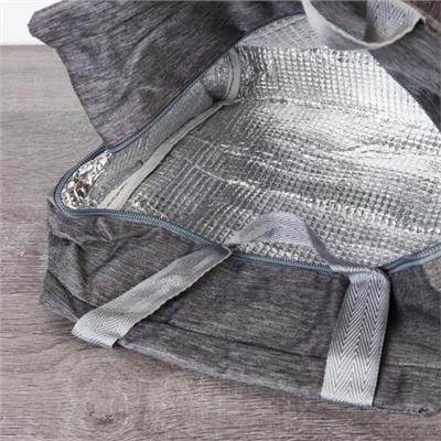 Сумка с эффектом сохранения холода, тепла/термосумка / DFB104grey /уп 100/ 25х14х25, 8,7 л