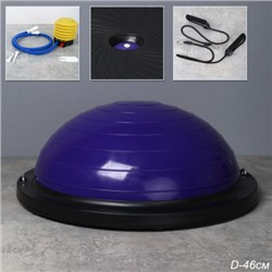 Полусфера балансировочная BOSU 46см Woohooo Drops эспандер, насос/ фиолетовый / B46Dr-V/ уп5