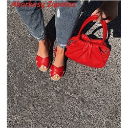 КОМБО AB. ZAPATOS Cruz-Yute ROJO+PELLE · LUX АКЦИЯ