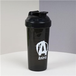 Бутылка/Шейкер BIGBRO SHS-700 чёрная, для спортивного питания 700ML/уп60