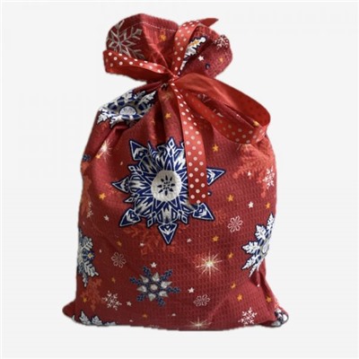 Мешок Синие снежинки