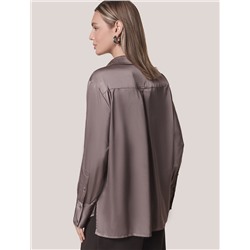 Блузка из сатина с эластаном