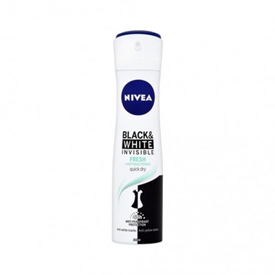 Nivea Deo спрей жен (88674) BLACK&WITHE invisible FRESH 150мл