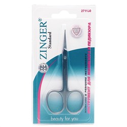 Zinger Ножницы маникюрные изогнутые / Standard B 128 S, глянцевые, 9,5 см