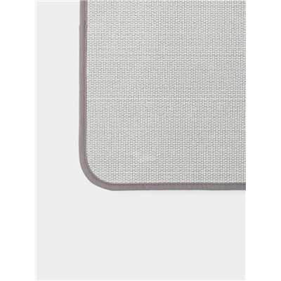 Коврики для ванной и туалета из микрофибры SAVANNA «Анси», 40×50 см, 50×80 см, серые