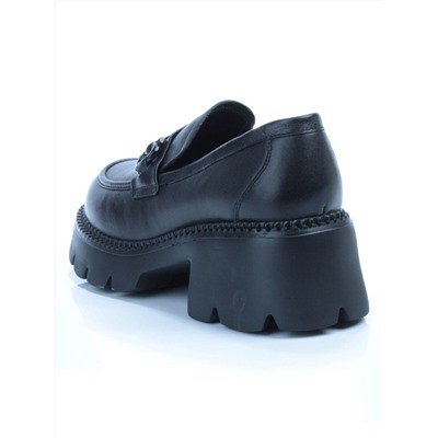 03-5936 BLACK Лоферы женские (натуральная кожа)