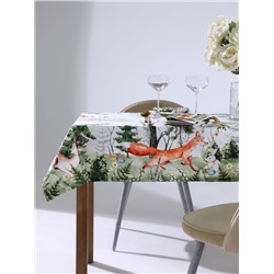 Кухонный набор «Этель. Пасха в лесу»: скатерть 148×112±2 см с ГМВО, салфетка 40×40 см - 4 шт.