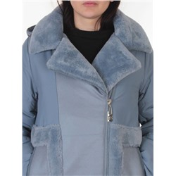 8088 GRAY/LT. BLUE Куртка зимняя женская (верблюжья шерсть, 120 гр. холлофайбер)