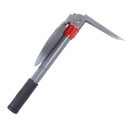 Лопата складная саперная ИРЕМЕЛЬ СПУТНИК-05 тол.1.5мм, дл.40см, лезвие 13x9.3см, термообр. углерод. сталь, 42-46°HRC, алюм. ручка, чехол/736828/уп30