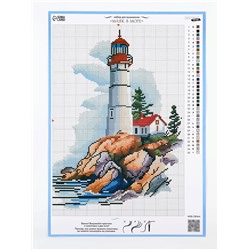 Вышивка крестиком «Маяк в море», набор для творчества, 21×30 см