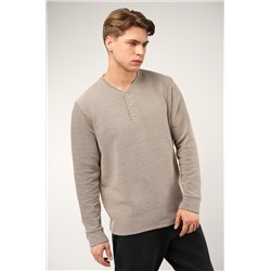 Мужской лонгслив на пуговицах Happyfox