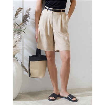 Шорты изо льна с вискозой