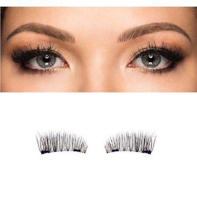 Nail Art Магнитные накладные ресницы №07, 4 шт, 5-10 х 35 мм