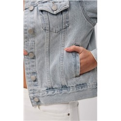 Куртка джинс F412-1225 l.blue