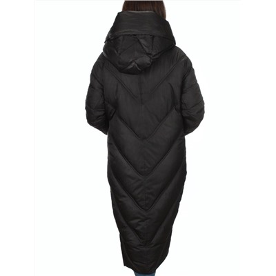 21-381 BLACK Пальто зимнее женское (200 гр. тинсулейт)