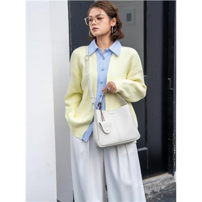 Женская сумка, кожа, MIRONPAN  26006 Молочный