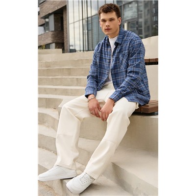 Рубашка F521-0460 grey