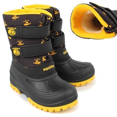 Сноубутсы Antilopa 5766 черн/желт