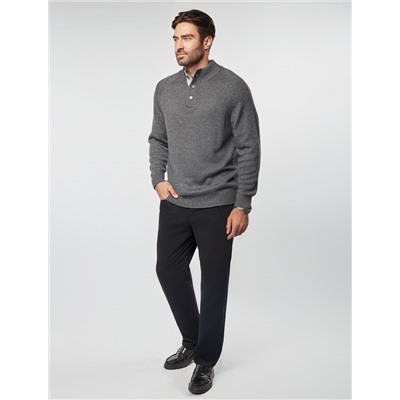 Свитер из теплой пряжи с шерстью с застежкой на крупные пуговицы