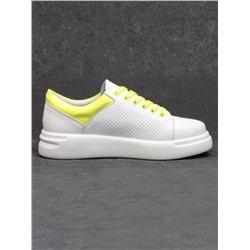 05-D024T WHITE Кроссовки женские (натуральная кожа, пенка)