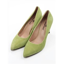 06-S3-7041 LT.GREEN Туфли женские (натуральная замша)