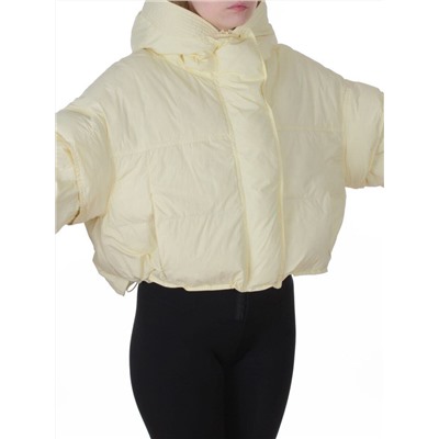 9518 YELLOW Куртка пуховая зимняя женская (пух)